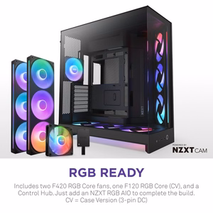 NZXT H9 Flow RGB+ Midi Tower чёрный