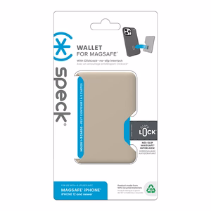 Speck ClickLock magnetrahakott MagSafe'ile, Pale Oak / Dark Umber värvitoonis