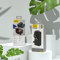 Dudao K11 Max 30000mAh Powerbank koos sisseehitatud kaablitega - must