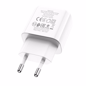 Borofone Wall charger BN3 Premium - Type C - QC 3.0 PD 2.0 20W white