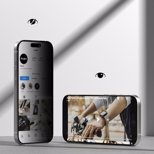 Ringke Easy Slide набор 2 шт. стекло приватности для iPhone 17 - черный