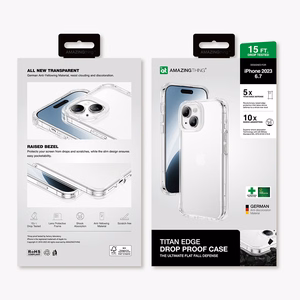Amazing Thing Titan Edge Ümbris 15FT IP156.7TECL jaoks Iphone 15 Plus läbipaistev