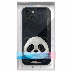 Nimmy Big Eyed Pet 2.0 Panda ümbris jaoks iPhone 15 - must