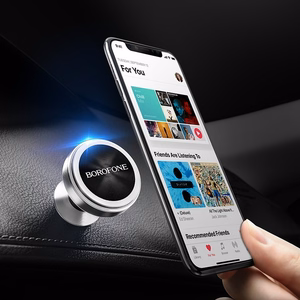 Car phone hoidja Borofone BH5 Platinum, dashboard mounting, magnetic fixing