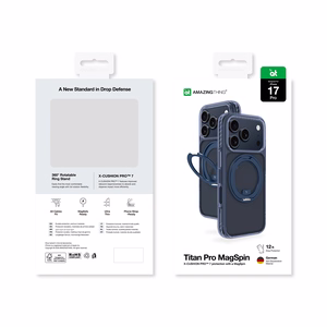 AmazingThing Titan Pro MagSpin Ümbris jaoks iPhone 17 Pro Compatible with MagSafe - Sinine
