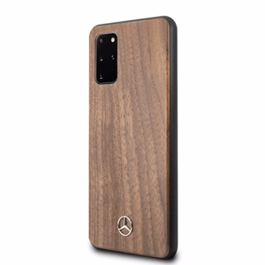 Mercedes Wood Line pähklipuust ümbris Samsung Galaxy S20+ jaoks - pruun