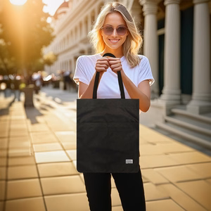 Shopping bag Wonder pattern 4 black