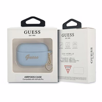Guess GUAPLSCHSB AirPods Pro kate sinine/sinine Silikoonist Charm Heart Collection
