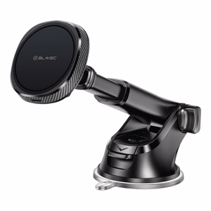 Blavec Car holder BHC-06A 15W magnetic with induction charging and active cooling to windshield and dashboard (BHC06A-MWIB) black