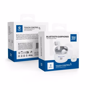 Juhtmevaba earbuds sinine Star BK44 TWS valge