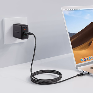 Acefast C4-03 must USB-C - USB-C PD QC kaabel 100W 5A 480Mb/s 2m - must