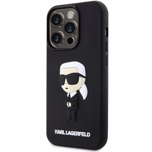 Karl Lagerfeld KLHCP14L3DRKINK iPhone 14 Pro 6.1" must/must hardcase Rubber Ikonik 3D