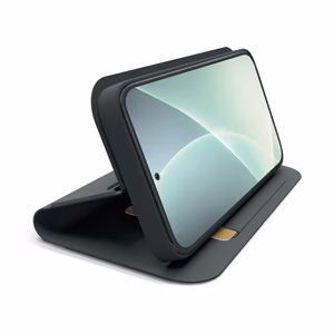 SBS Wallet Smooth ümbris Xiaomi 17 klappkaanaga must