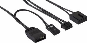Aerocool DUO12PRO komplekt 3x ventilaator 12 cm ARGB LED Dual Ring vibratsioonikindel 6 viiku must