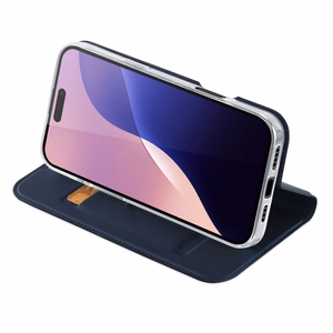 DUX DUCIS wallet ümbris SKIN PRO jaoks IPHONE 16 Pro Max sinine