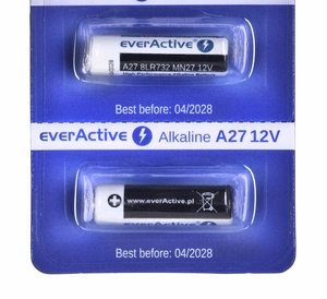 5 x aluselised akud everActive 27A 12V - blisterpakend 5 tk.