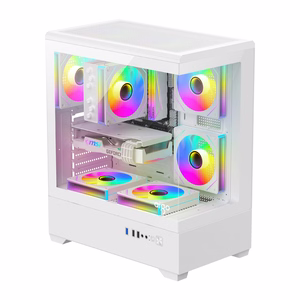 DarkFlash C365 computer case (white) + 5 fans