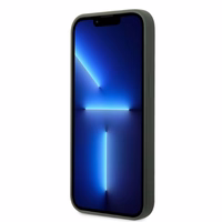 Guess GUHMP13MSBPLA iPhone 13 6.1" roheline/khaki hard ümbris Silicone Logo Plate MagSafe