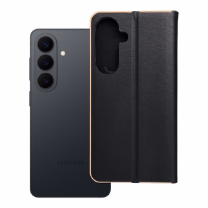 Флип-чехол для Samsung S26 Plus Luna Book Gold чёрный