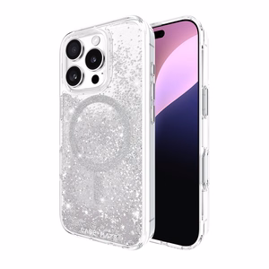 Case-Mate Waterfall MagSafe ümbris seadmele iPhone 16 Pro, hõbedane