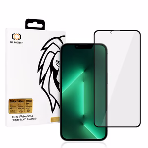 Karastatud klaas Tel Protect 10X Privacy Titanium jaoks Iphone 13/13 Pro/16e