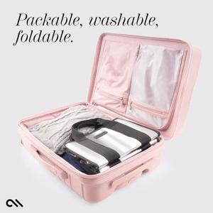 Case-Mate Mini Travel Tote Bag vett hülgav reisi- ja õlakott, Silver Chrome