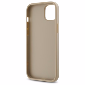 DKNY Quilted Stack Logo iPhone 15 Plus Ümbris - Beige