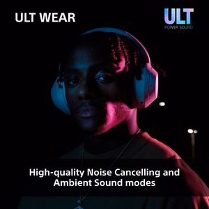 Sony ULT WEAR – juhtmevabad Bluetooth-kõrvaklapid ULT POWER SOUND, sügava bassi, mürasummutuse ja kuni 30 h akuga
