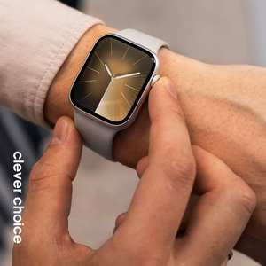 Crong Liquid vedelast silikoonist rihm Apple Watchile 38/40/41/42 mm, kivibeež