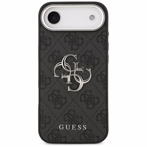 GUESS ümbris jaoks IPHONE 17 Air GUHCP17MP4G4SMCK (4G PU Leather Ümbris with Big 4G and Classic Logo and Hõbedane Metal Camera Frame) must
