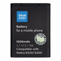 Aku jaoks Nokia 6020 / 5200 / 5300 / 3220 / 5140 1000 mAh Sinine Star Premium