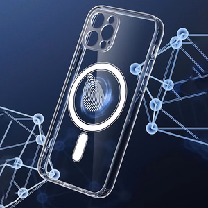 CLEAR MAG ÜMBRIS with camera protection compatible with MagSafe jaoks IPHONE 12 läbipaistev