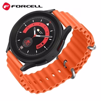 Strap to Samsung Galaxy Watch Forcell Forcell F-Design FS01 Silikoon holes 22 mm oranž