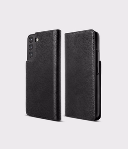 Ringke Folio Signature Flip Leather ümbris Samsung Galaxy S22 + (S22 Plus) must (FSS118R262)