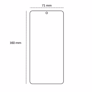 Karastatud klaas 2,5D jaoks Motorola Moto G05