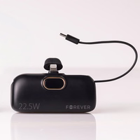 Forever mini elektripank MTB-100 22.5W 5000 mAh Lightning must