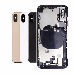 Tagakaas Ühildub iPhone X / Valge / (full housing + preinstalled small parts) / OEM