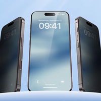 Benks Karastatud klaas Ultra Shield Privacy (FK66) jaoks Iphone 16 Pro Max must (Thin Edge)