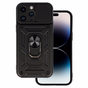 Чехол Slide Camera Armor для iPhone 15 Pro Max чёрный
