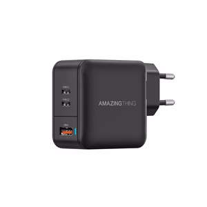 Amazing Thing Wall laadija Thunder Pro GaN EUTH66W - USB + 2xType C - PD 66W must