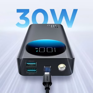 Akupank Joyroom JR-PBF02 must 20000mAh (30W) + Type-C kaabel
