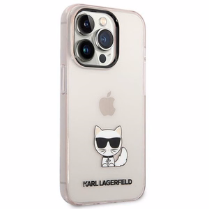 Karl Lagerfeld Choupette Body ümbris iPhone 14 Pro Max roosa