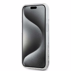 Karl Lagerfeld Liquid Glitter Choupette Head MagSafe ümbris jaoks iPhone 13 - läbipaistev