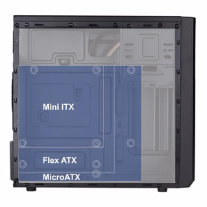 Akyga AK17BK computer case Micro Tower Black