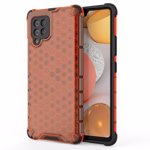 Honeycomb Case soomuskaitse TPU kaitsekattega Samsung Galaxy A42 5G punane