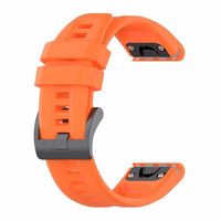 Silikoon strap jaoks GARMIN FENIX 3 / 3HR / 5X / 6X / 6X Pro / 7X / 7X Pro oranž (8)