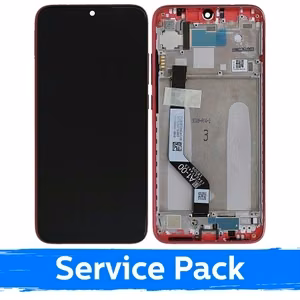 LCD ekraan ühilduv Xiaomi Redmi Note 7 (Note 7 Pro) raamiga / Nebula Red / (Service Pack)