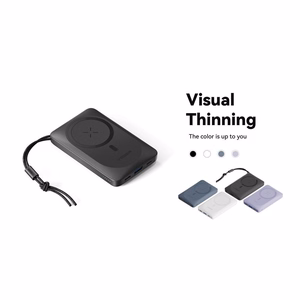 VEGER powerbank 10000 mAh with juhtmevaba charging compatible with MagSafe PD QC3.0 2A 20W MagOn (VP1151 / W1151) valge