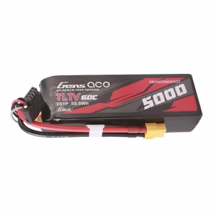 Gens Ace G-Tech 5000 mAh 11,1 V 60C 3S1P Lipo-aku XT60-pistikuga