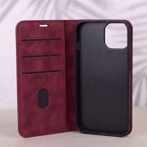Smart Suede ümbris Honor 600 / Honor 600 Pro tumepunane